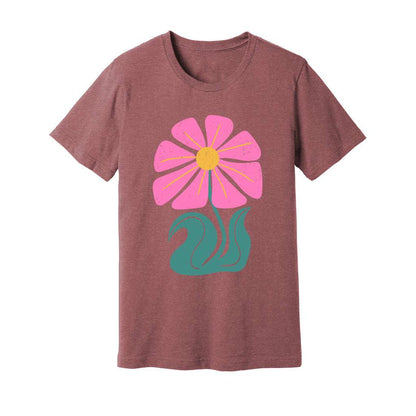 Pink Wild Flower T-Shirt - Rue Mentana
