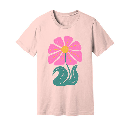 Pink Wild Flower T-Shirt - Rue Mentana