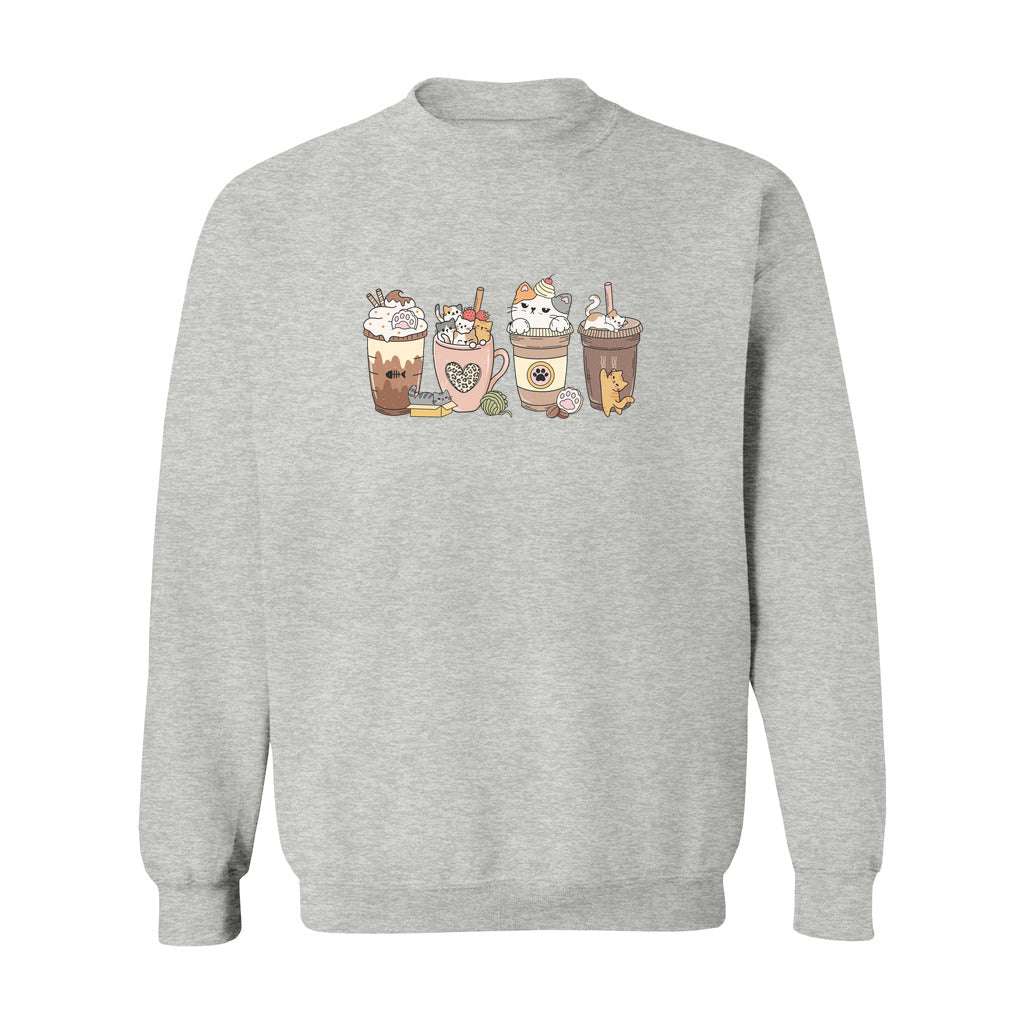 Cat Coffee Lover Sweatshirt - Rue Mentana