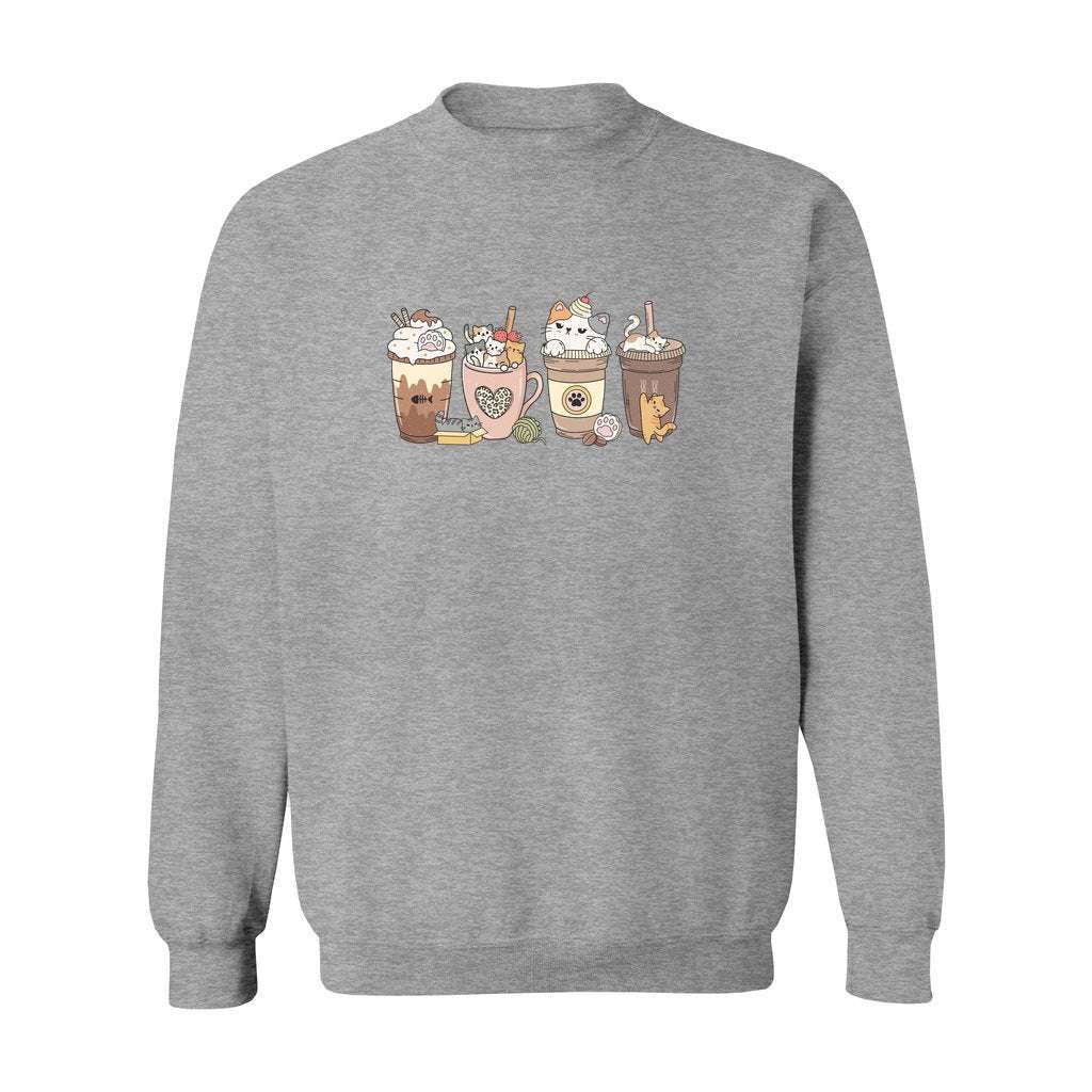 Cat Coffee Lover Sweatshirt - Rue Mentana