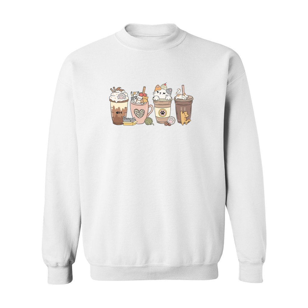 Cat Coffee Lover Sweatshirt - Rue Mentana