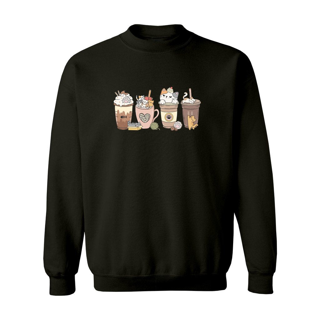 Cat Coffee Lover Sweatshirt - Rue Mentana