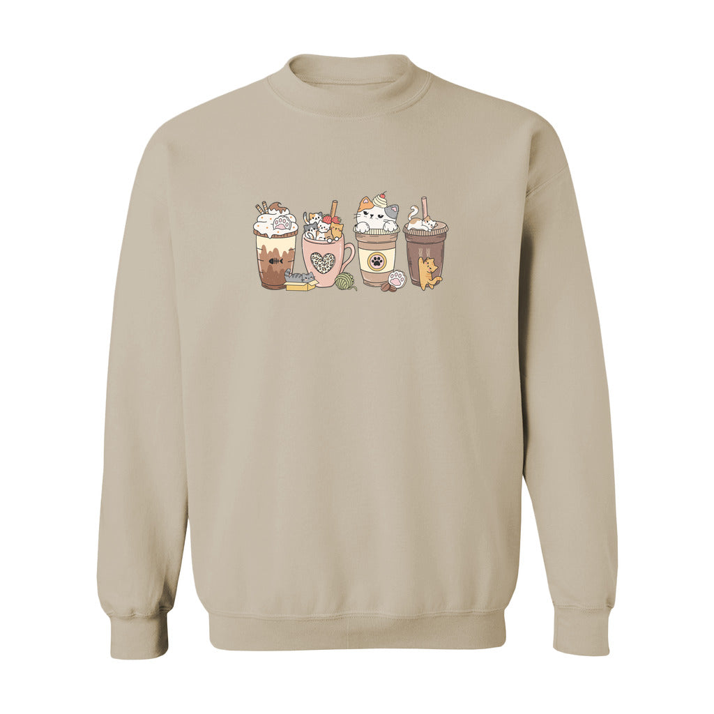 Cat Coffee Lover Sweatshirt - Rue Mentana