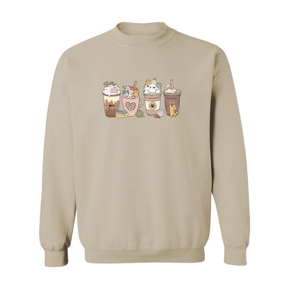 Cat Coffee Lover Sweatshirt - Rue Mentana