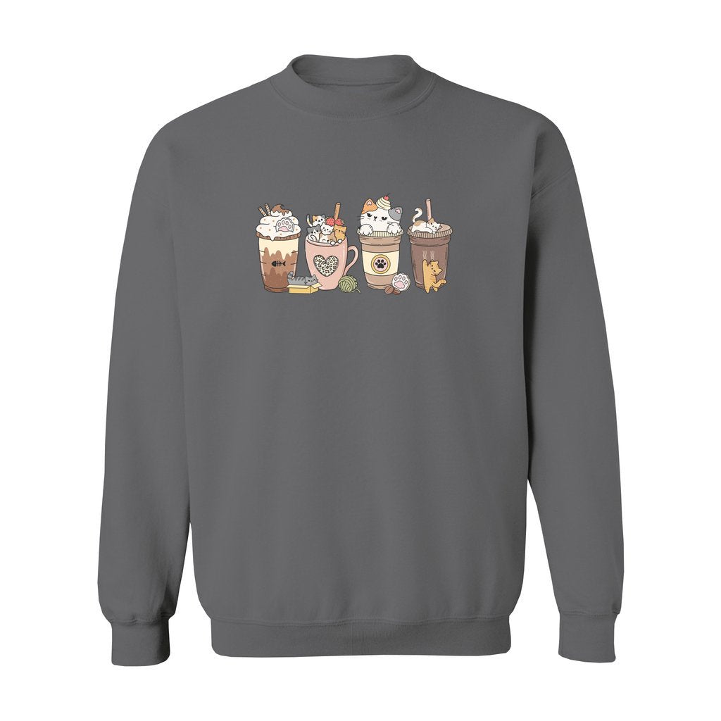 Cat Coffee Lover Sweatshirt - Rue Mentana