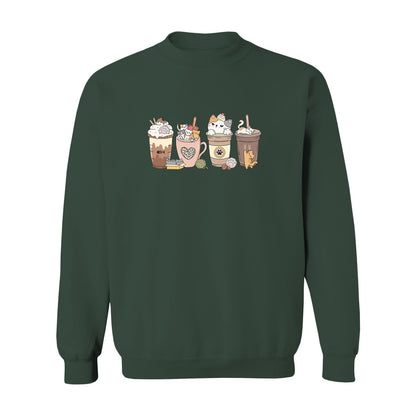 Cat Coffee Lover Sweatshirt - Rue Mentana