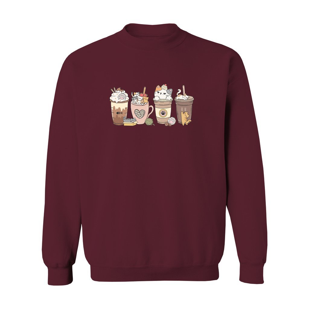 Cat Coffee Lover Sweatshirt - Rue Mentana