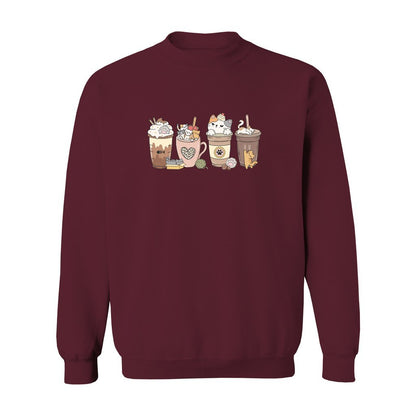 Cat Coffee Lover Sweatshirt - Rue Mentana