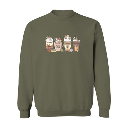 Cat Coffee Lover Sweatshirt - Rue Mentana
