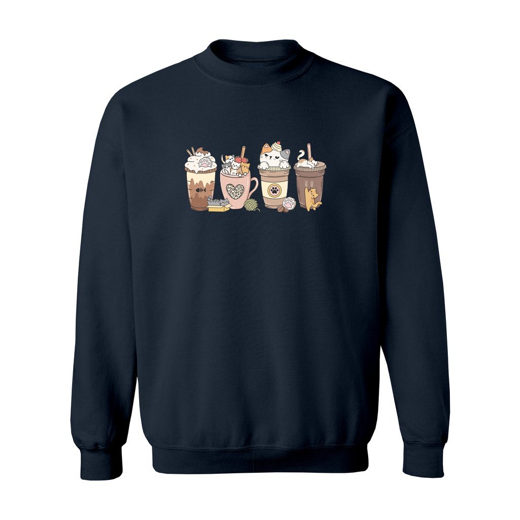 Cat Coffee Lover Sweatshirt - Rue Mentana