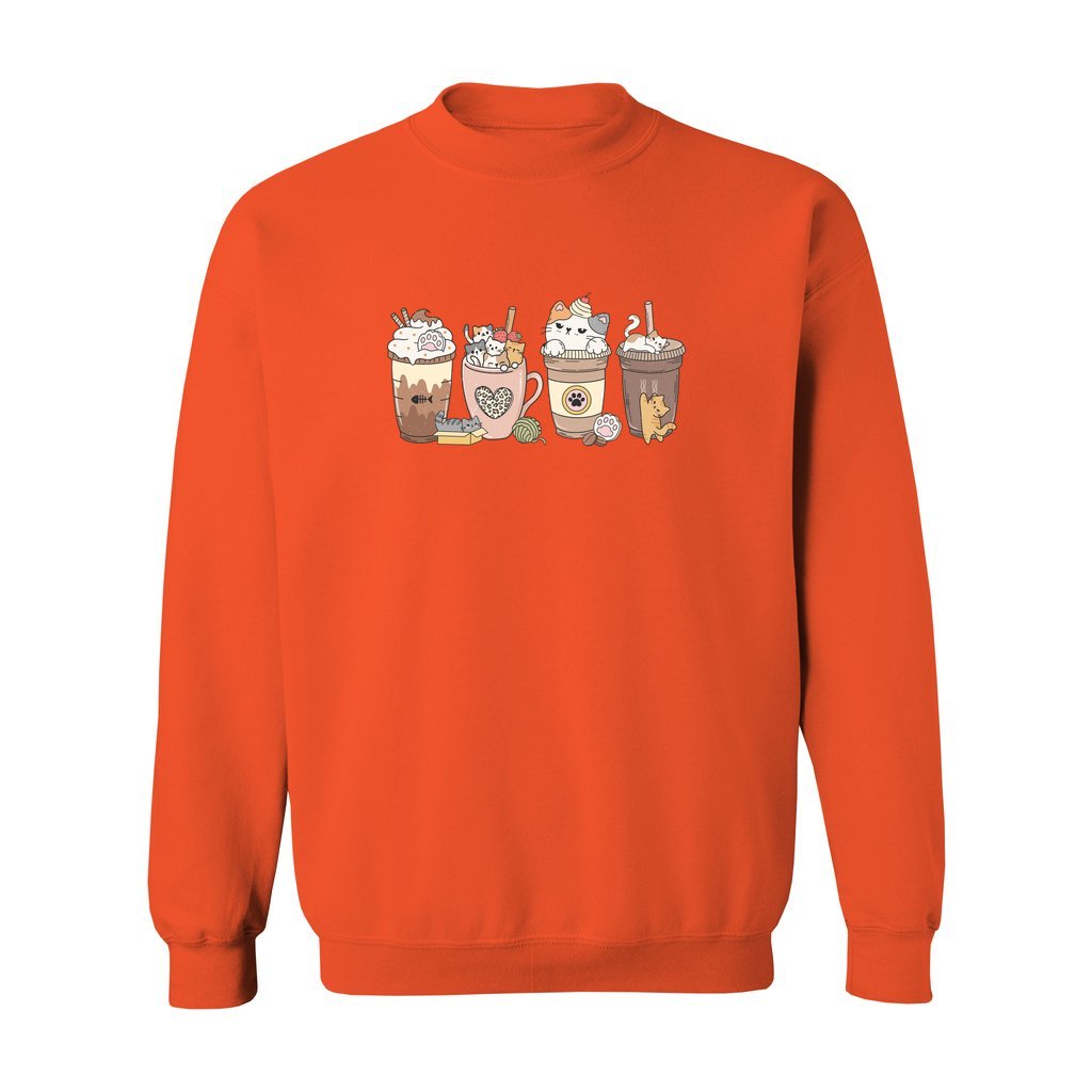 Cat Coffee Lover Sweatshirt - Rue Mentana