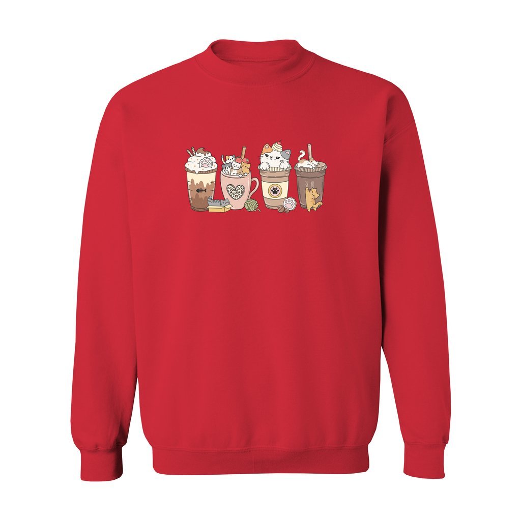 Cat Coffee Lover Sweatshirt - Rue Mentana