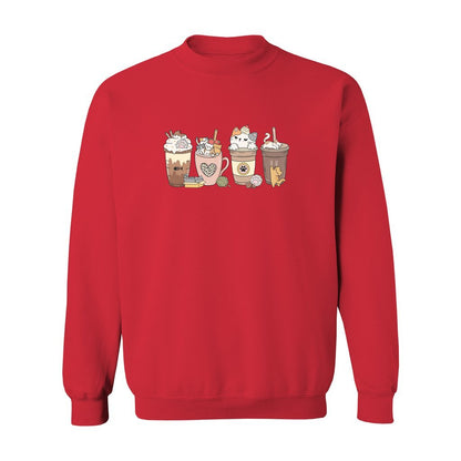 Cat Coffee Lover Sweatshirt - Rue Mentana