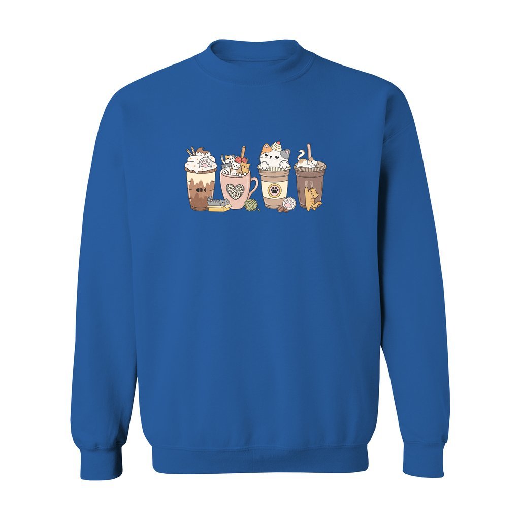 Cat Coffee Lover Sweatshirt - Rue Mentana