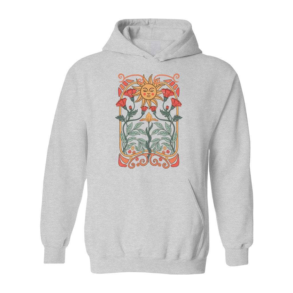 Boho Floral Art Nouveau Hoodie - Rue Mentana