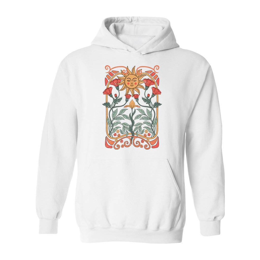 Boho Floral Art Nouveau Hoodie - Rue Mentana