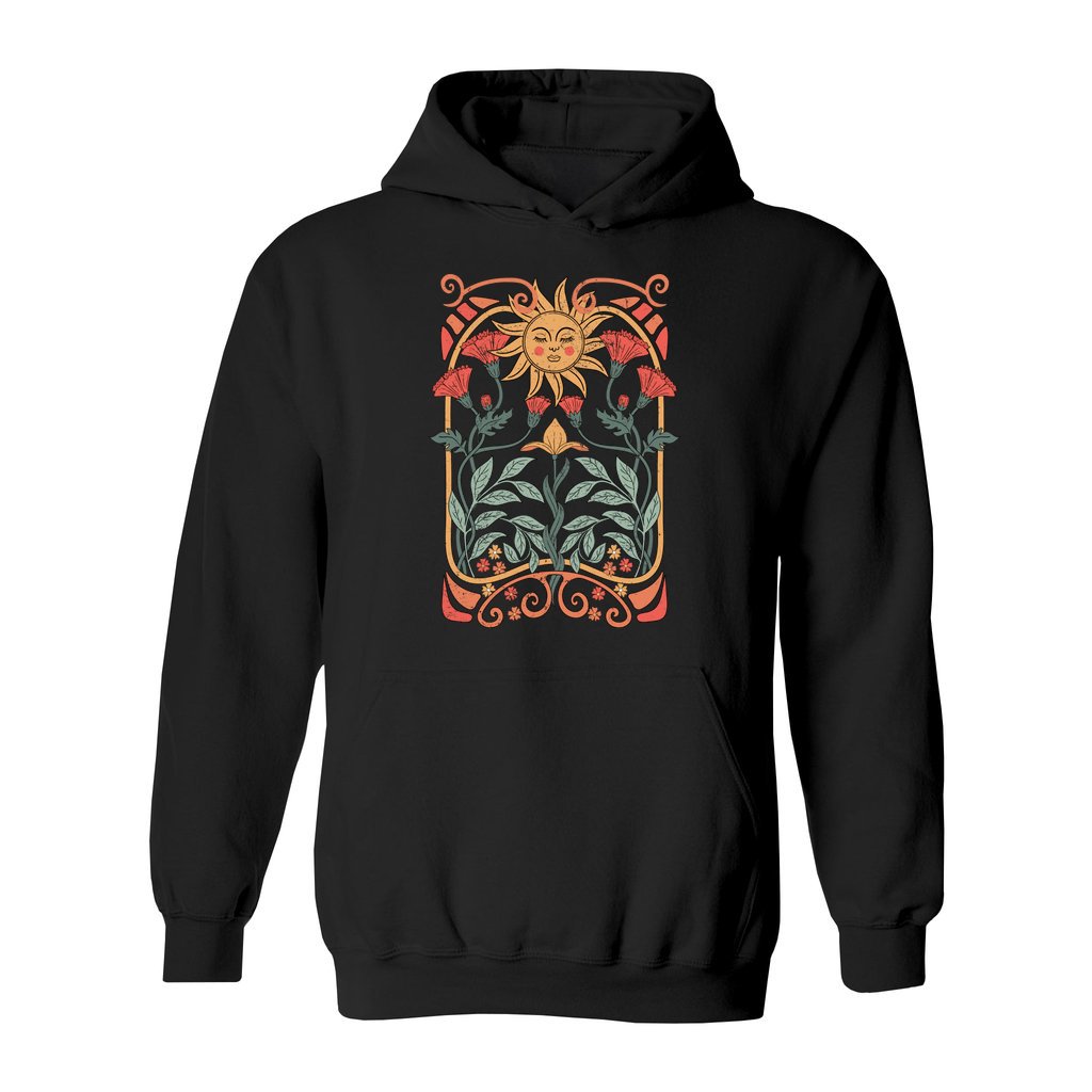 Boho Floral Art Nouveau Hoodie - Rue Mentana