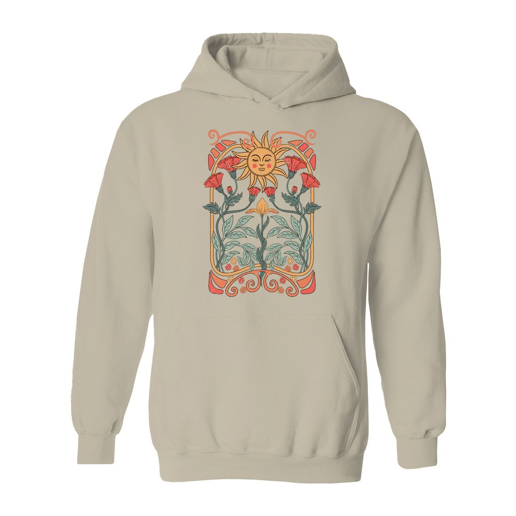Boho Floral Art Nouveau Hoodie - Rue Mentana