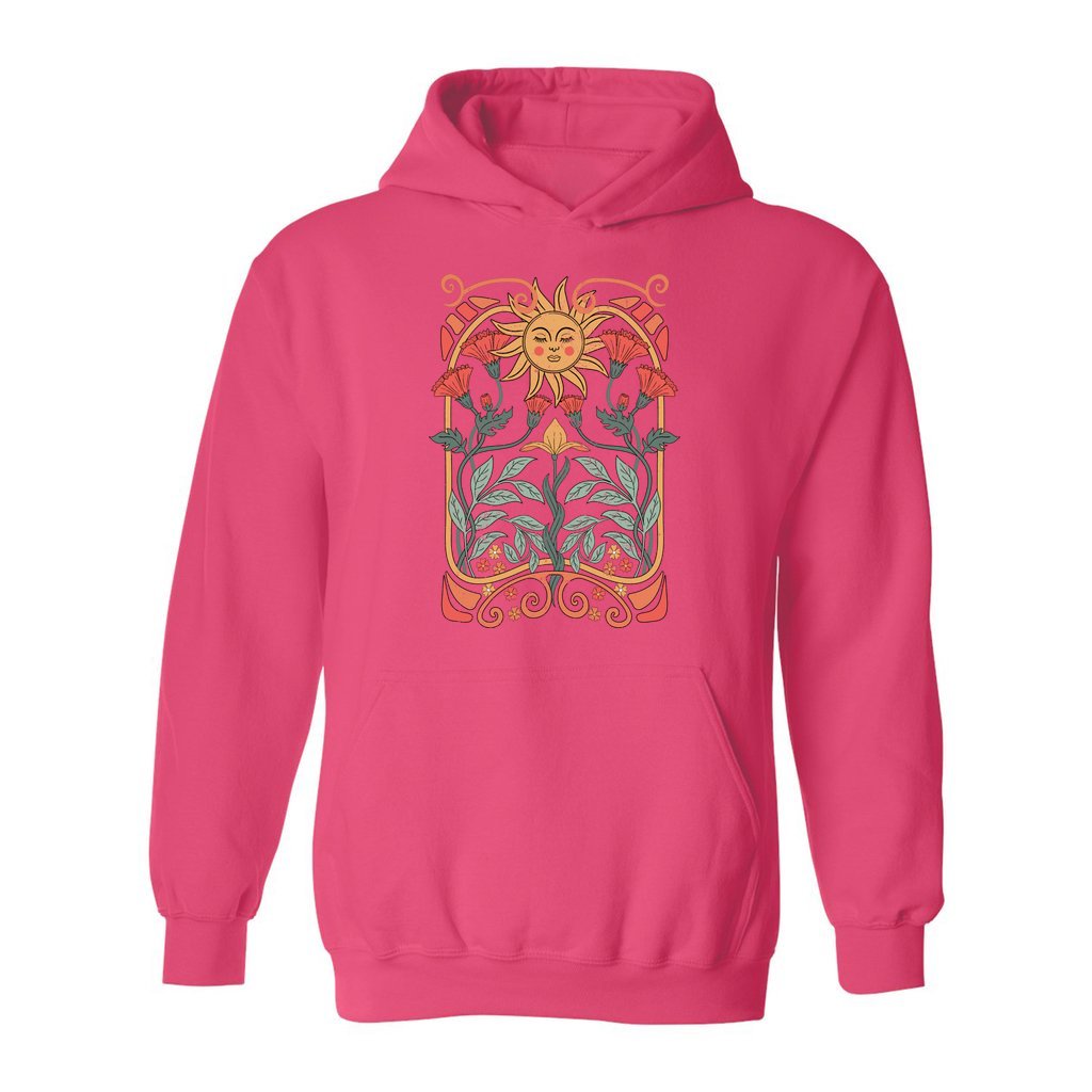 Boho Floral Art Nouveau Hoodie - Rue Mentana