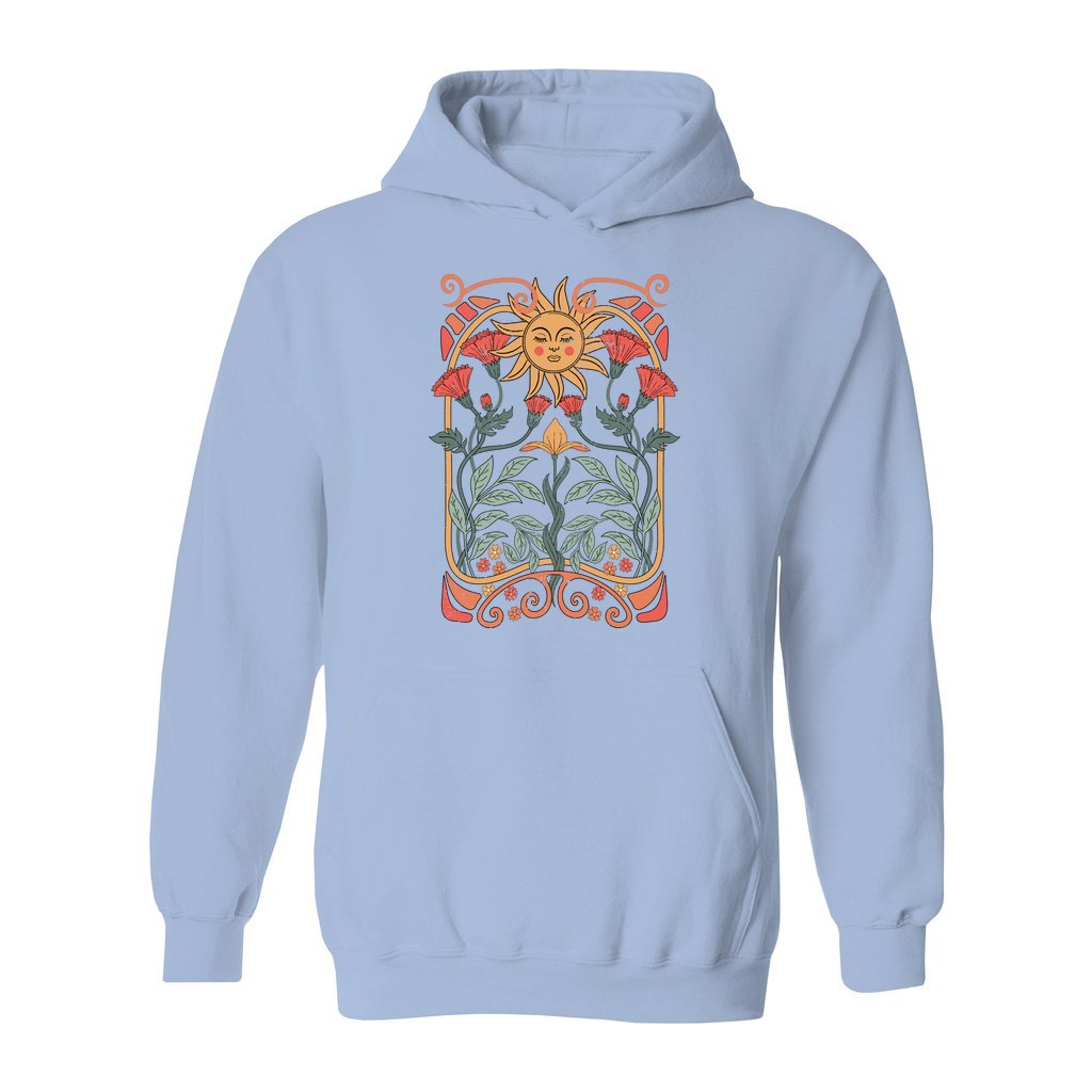 Boho Floral Art Nouveau Hoodie - Rue Mentana