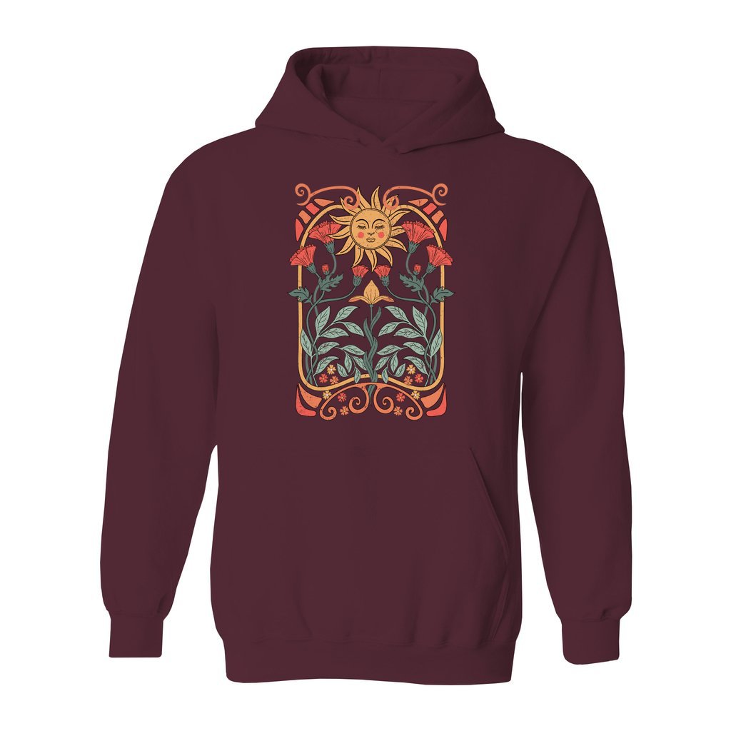 Boho Floral Art Nouveau Hoodie - Rue Mentana