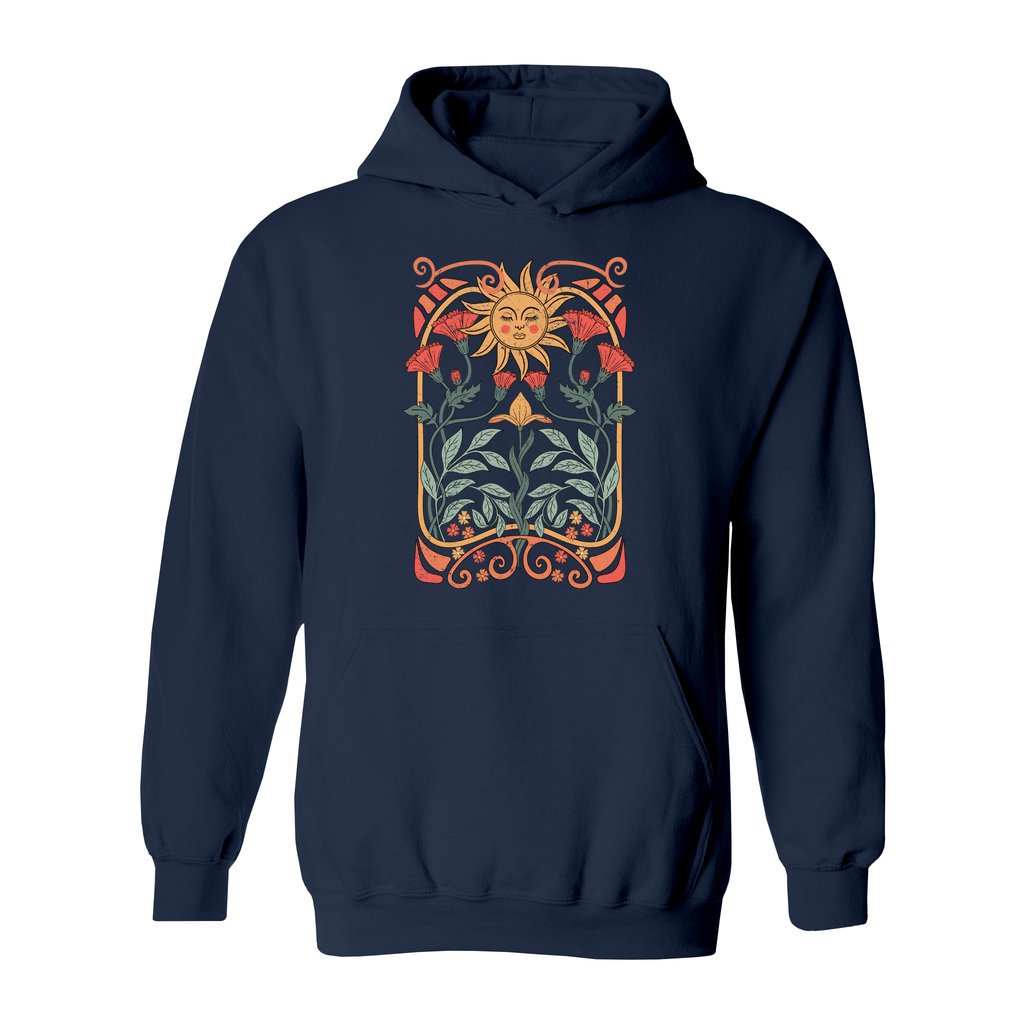 Boho Floral Art Nouveau Hoodie - Rue Mentana
