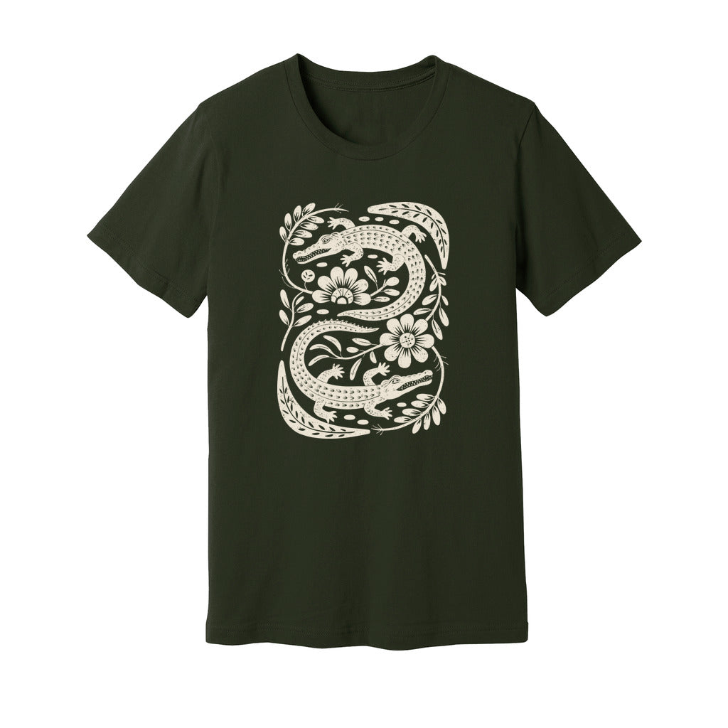 Floral Crocodiles T-Shirt - Rue Mentana