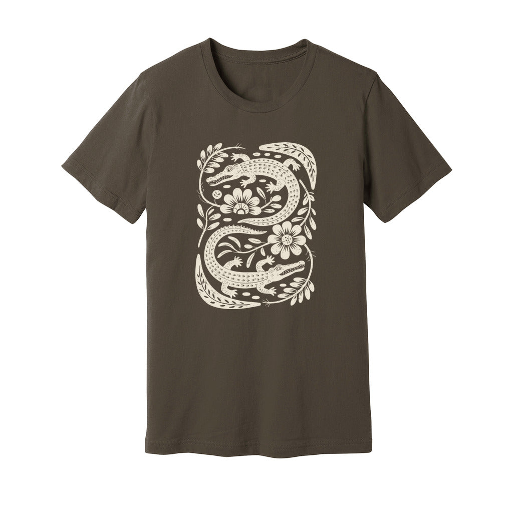 Floral Crocodiles T-Shirt - Rue Mentana
