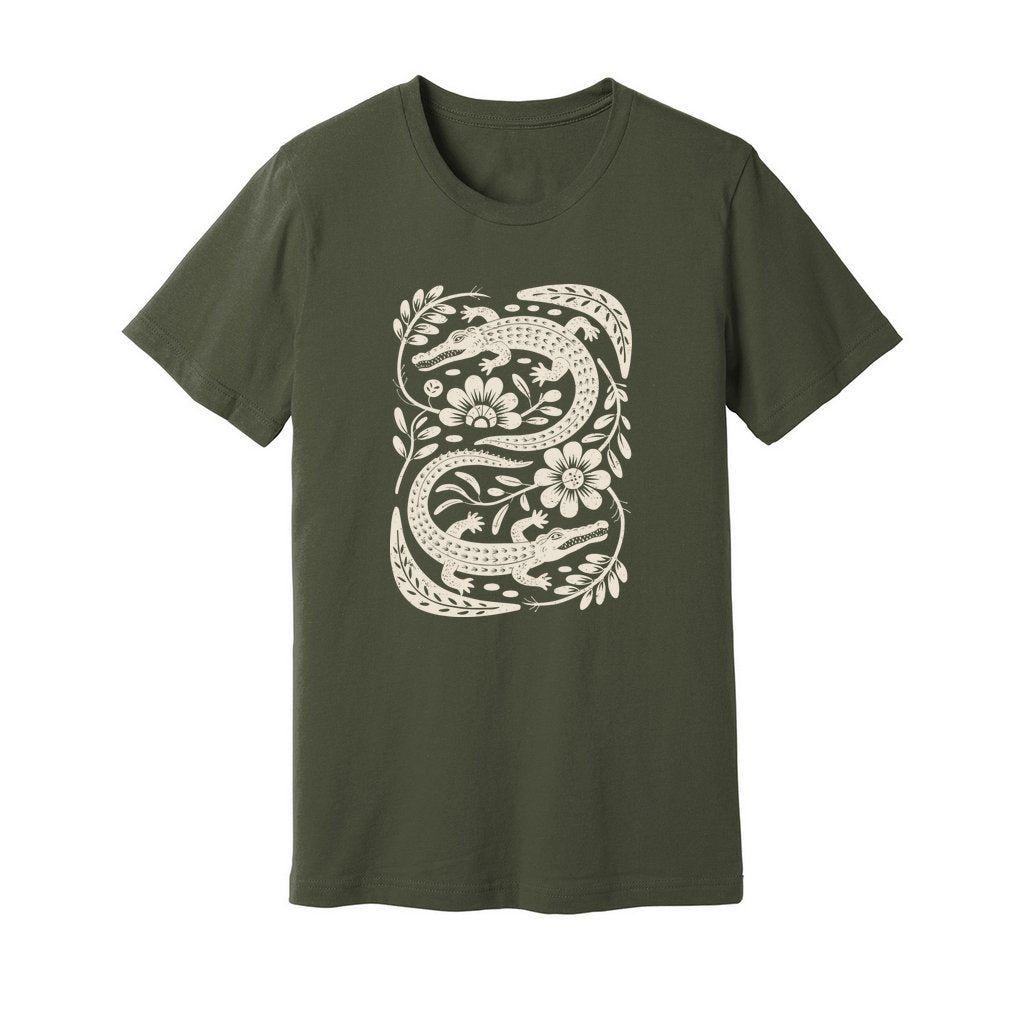 Floral Crocodiles T-Shirt - Rue Mentana