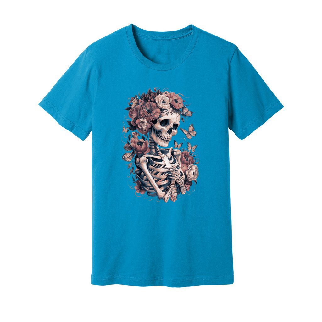 Skeleton Boho Floral T-Shirt - Rue Mentana