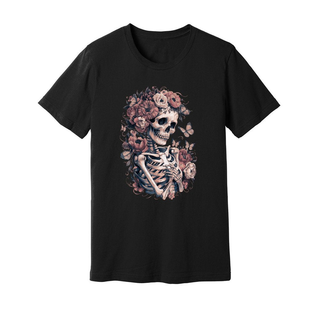 Skeleton Boho Floral T-Shirt - Rue Mentana