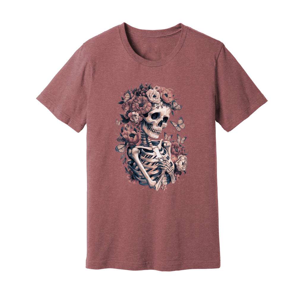 Skeleton Boho Floral T-Shirt - Rue Mentana