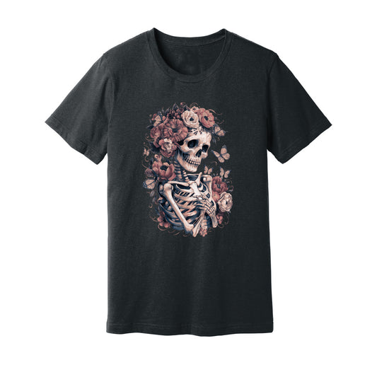 Skeleton Boho Floral T-Shirt - Rue Mentana