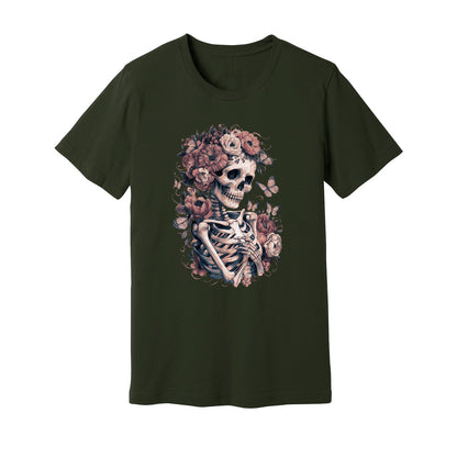 Skeleton Boho Floral T-Shirt - Rue Mentana