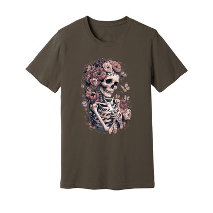 Skeleton Boho Floral T-Shirt - Rue Mentana
