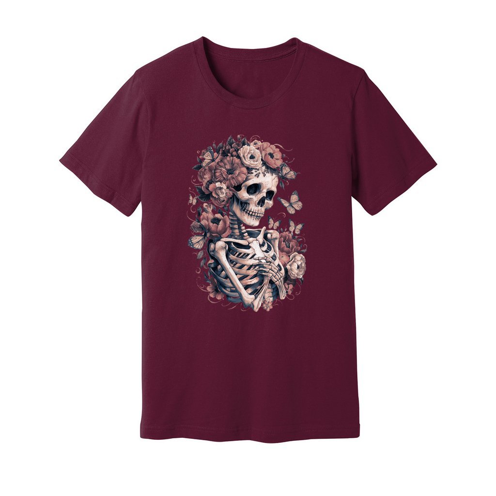 Skeleton Boho Floral T-Shirt - Rue Mentana
