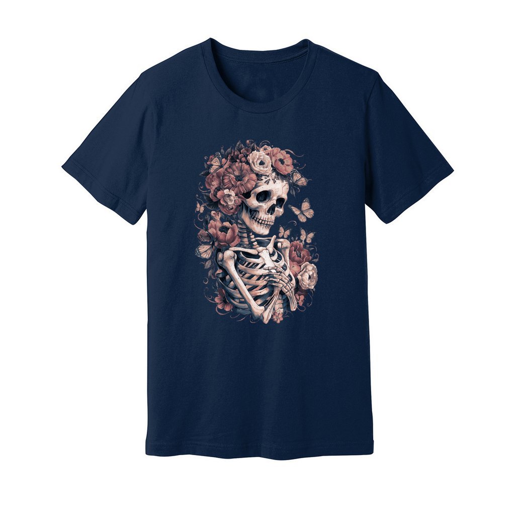 Skeleton Boho Floral T-Shirt - Rue Mentana
