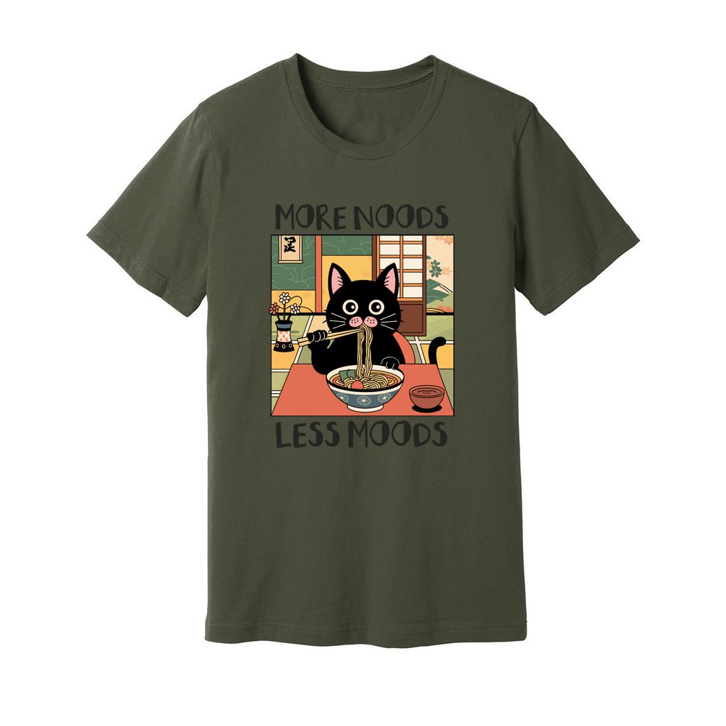 More Noods Less Moods T-Shirt - Rue Mentana