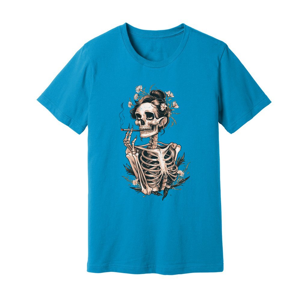 Sassy Skeleton Boho Floral T-Shirt - Rue Mentana