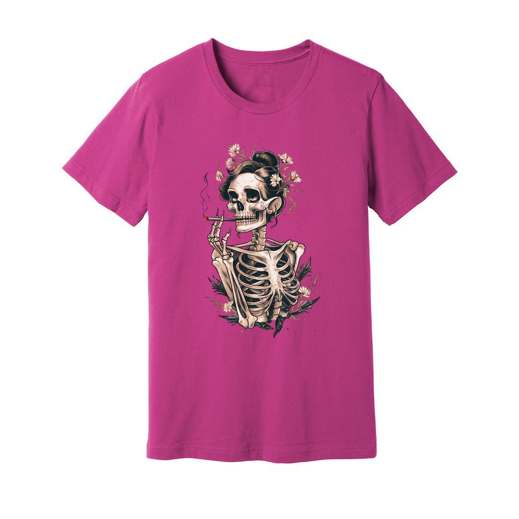 Sassy Skeleton Boho Floral T-Shirt - Rue Mentana