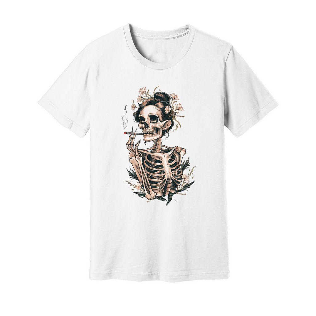 Sassy Skeleton Boho Floral T-Shirt - Rue Mentana