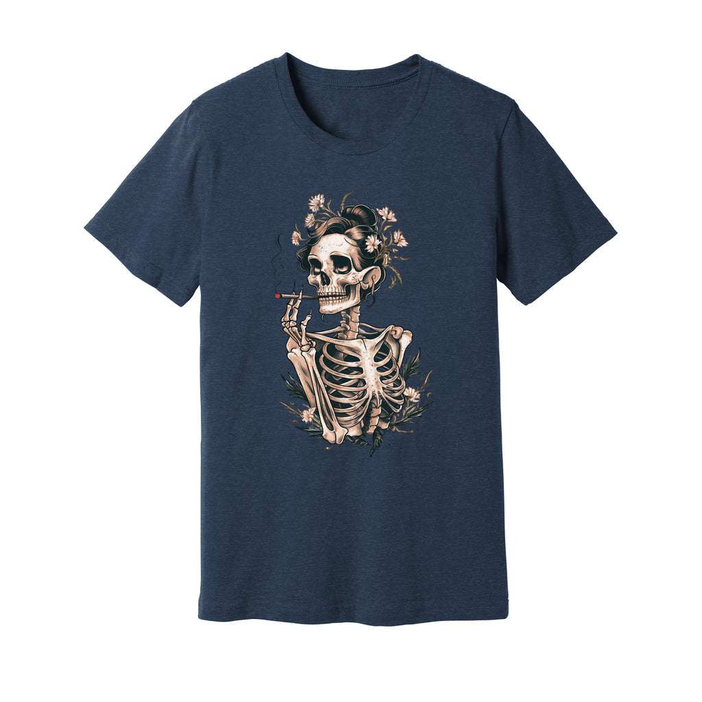 Sassy Skeleton Boho Floral T-Shirt - Rue Mentana