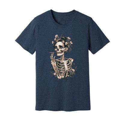 Sassy Skeleton Boho Floral T-Shirt - Rue Mentana
