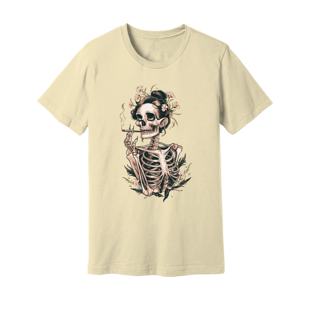 Sassy Skeleton Boho Floral T-Shirt - Rue Mentana
