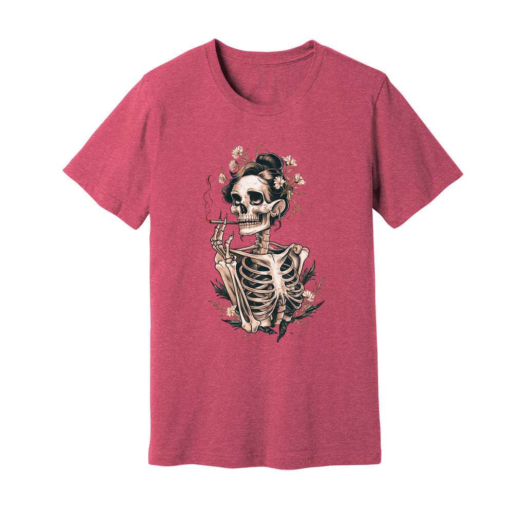 Sassy Skeleton Boho Floral T-Shirt - Rue Mentana