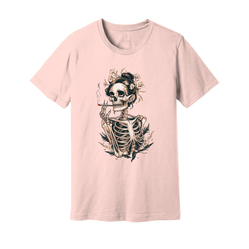 Sassy Skeleton Boho Floral T-Shirt - Rue Mentana