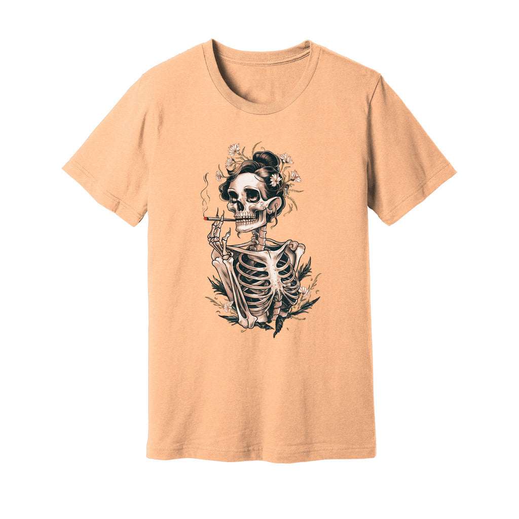 Sassy Skeleton Boho Floral T-Shirt - Rue Mentana