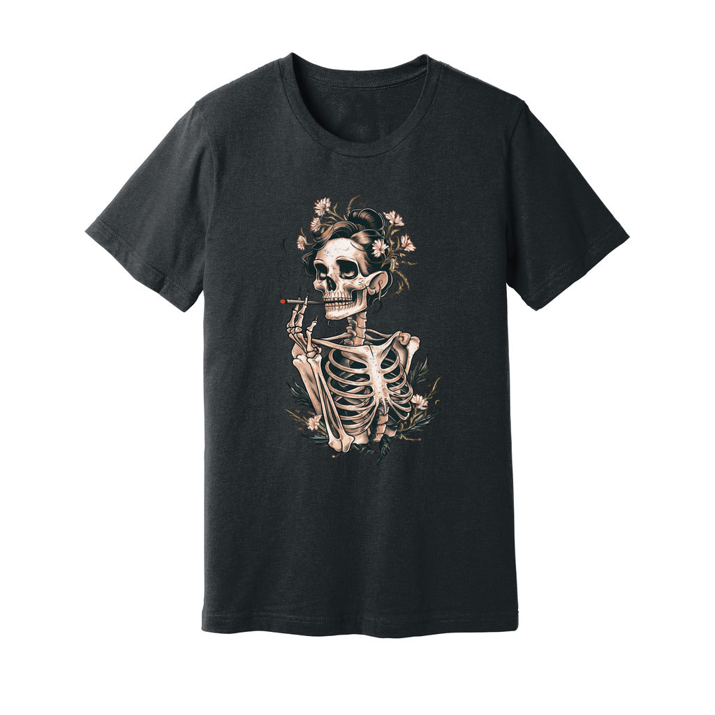Sassy Skeleton Boho Floral T-Shirt - Rue Mentana