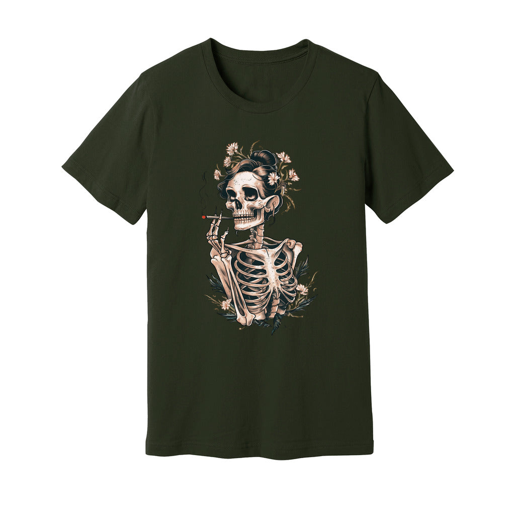Sassy Skeleton Boho Floral T-Shirt - Rue Mentana