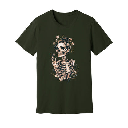 Sassy Skeleton Boho Floral T-Shirt - Rue Mentana